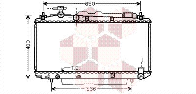 Radiateur Van Wezel 53002299