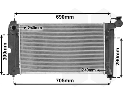 Radiateur Van Wezel 53002302