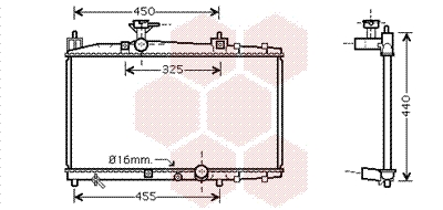 Radiateur Van Wezel 53002317