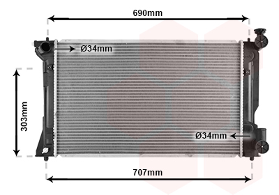 Radiateur Van Wezel 53002333