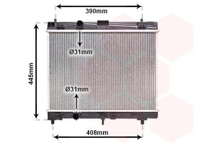 Radiateur Van Wezel 53002357