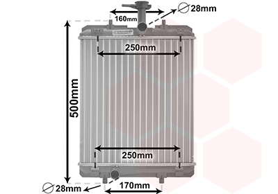 Radiateur Van Wezel 53002360