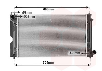 Radiateur Van Wezel 53002386