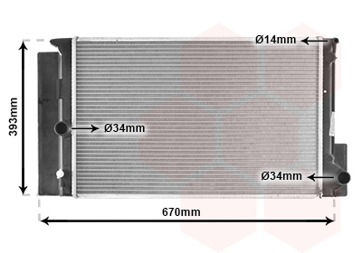 Radiateur Van Wezel 53002397