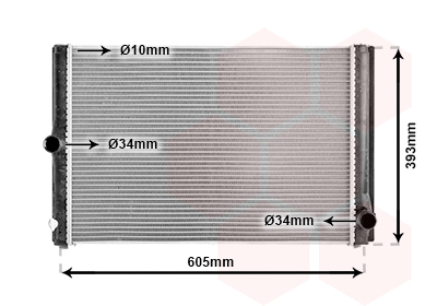 Radiateur Van Wezel 53002400