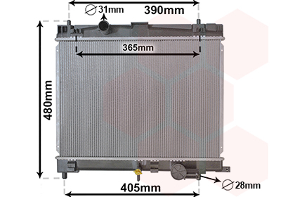 Radiateur Van Wezel 53002716