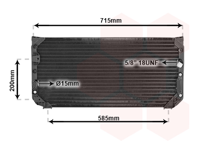 Airco condensor Van Wezel 53005190