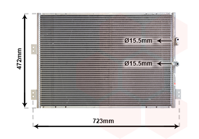 Airco condensor Van Wezel 53005277