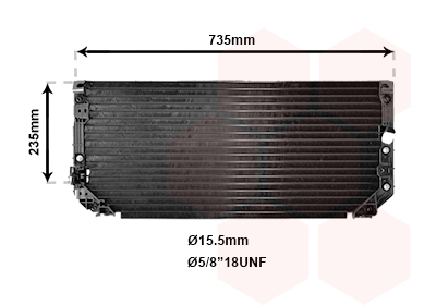 Airco condensor Van Wezel 53005279