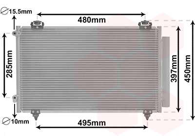 Airco condensor Van Wezel 53005286