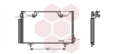 Airco condensor Van Wezel 53005328