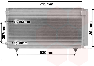 Van Wezel Airco condensor 53005383