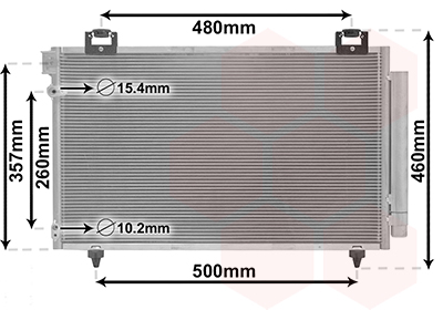 Airco condensor Van Wezel 53005392