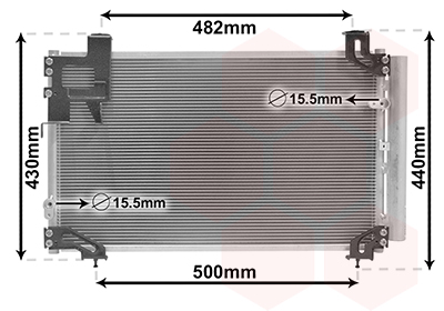 Airco condensor Van Wezel 53005394