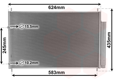 Airco condensor Van Wezel 53005405