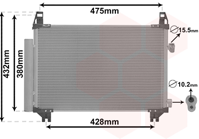 Airco condensor Van Wezel 53005407