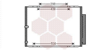 Airco condensor Van Wezel 53005568