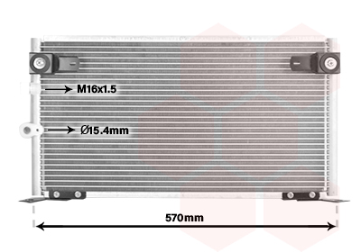 Airco condensor Van Wezel 53005585