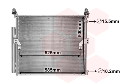 Airco condensor Van Wezel 53005652