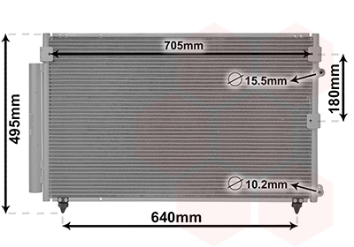 Airco condensor Van Wezel 53005654