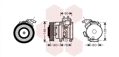 Airco compressor Van Wezel 5300K448