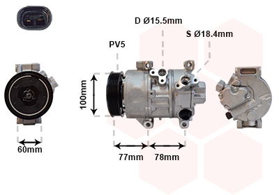 Airco compressor Van Wezel 5300K584