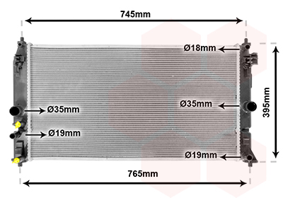 Radiateur Van Wezel 53012704