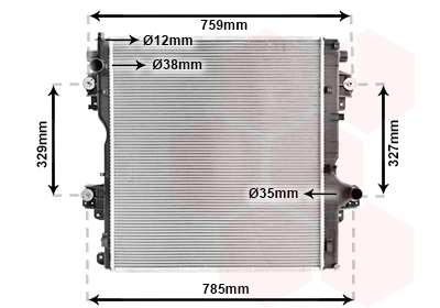 Radiateur Van Wezel 53012707