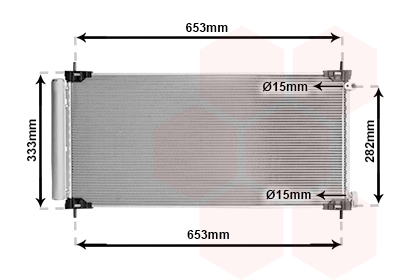 Airco condensor Van Wezel 53015707