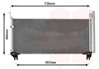 Airco condensor Van Wezel 56015703