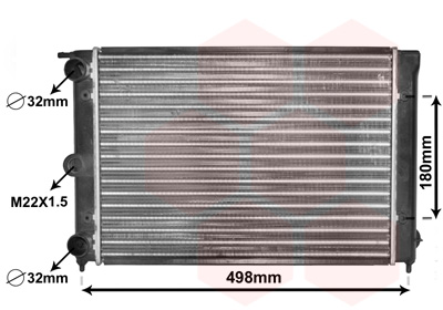 Radiateur Van Wezel 58002039