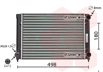 Van Wezel Radiateur 58002040