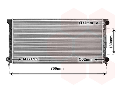 Radiateur Van Wezel 58002072