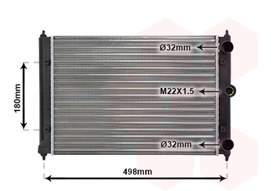 Radiateur Van Wezel 58002092