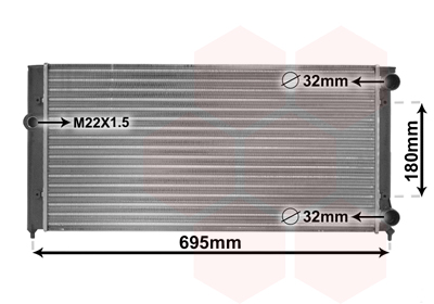 Radiateur Van Wezel 58002109