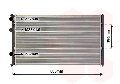 Radiateur Van Wezel 58002115