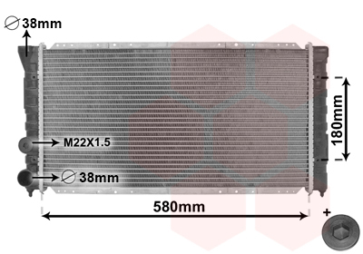 Radiateur IR PLUS Van Wezel 58002123