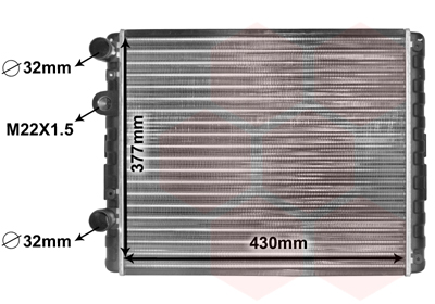 Radiateur Van Wezel 58002129