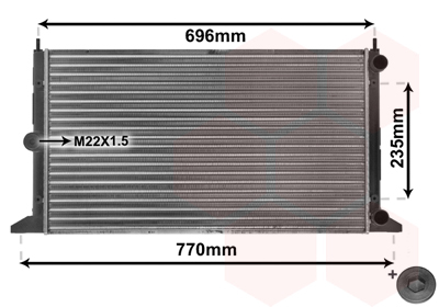 Radiateur Van Wezel 58002134