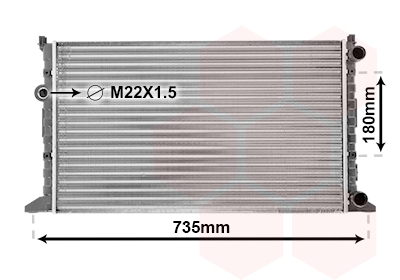 Radiateur Van Wezel 58002160