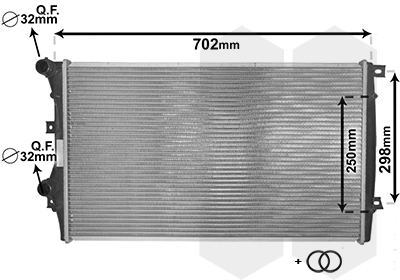 Van Wezel Radiateur 58002206