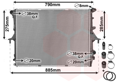 Van Wezel Radiateur 58002214