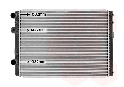 Radiateur Van Wezel 58002249