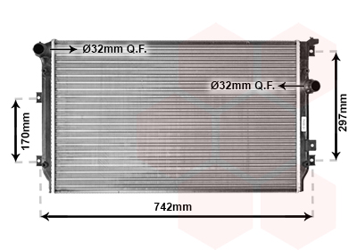 Radiateur Van Wezel 58002287