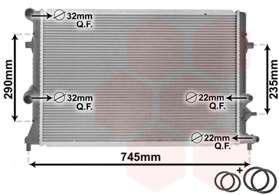 Van Wezel Radiateur 58002289