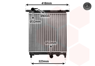 Van Wezel Radiateur 58002325