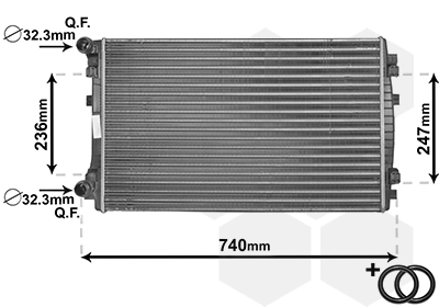 Van Wezel Radiateur 58002338