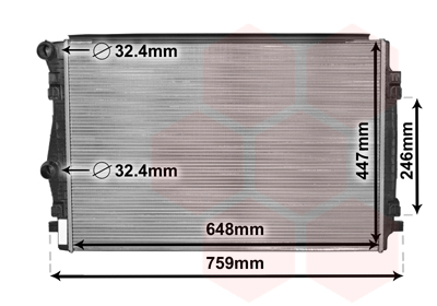 Radiateur Van Wezel 58002344