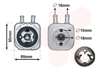 Van Wezel Oliekoeler motorolie 58003086