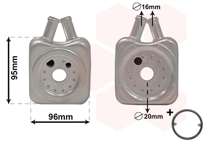 Van Wezel Oliekoeler motorolie 58003147